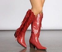 Scoot N' Boogey Fringe Cowboy Boots