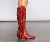 Scoot N' Boogey Fringe Cowboy Boots