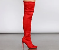 Lace Up Glamour Stiletto Boots