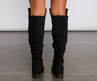 the Details 50/50 Lace Back Boots
