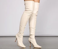 Level Up Thigh High Faux Leather Boots