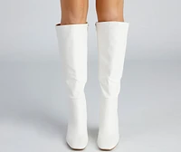 Walk It Out Style Faux Leather Boots