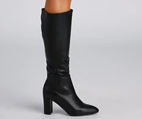 Sleek And Trendy Below-The-Knee Boots