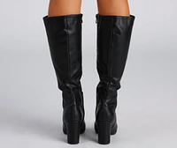 Sleek And Trendy Below-The-Knee Boots