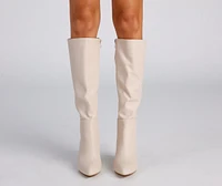 Sleek And Trendy Below-The-Knee Boots