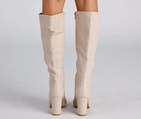 Sleek And Trendy Below-The-Knee Boots