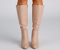 Sleek And Trendy Below-The-Knee Boots