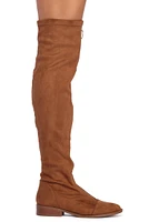 Zipped Faux Suede Boots