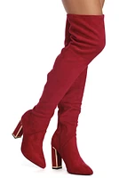 Ready To Slay Faux Suede Boots