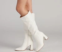 Walk It Out Style Faux Leather Boots