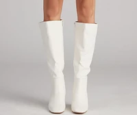 Walk It Out Style Faux Leather Boots