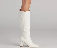 Walk It Out Style Faux Leather Boots