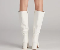 Walk It Out Style Faux Leather Boots