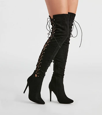 My Scene Lace Up Over The Knee Boots