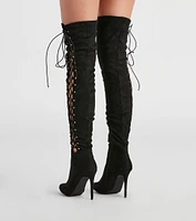 My Scene Lace Up Over The Knee Boots