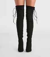 My Scene Lace Up Over The Knee Boots