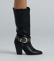 New Sheriff Town Western Buckle Boots