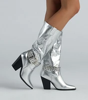 New Sheriff Town Western Buckle Boots
