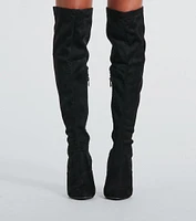 Strut Your Stuff Lace-Up Over-The-Knee Boots