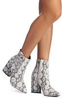 Step Out Snake Booties