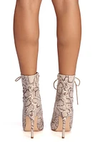 Lace It Up Stiletto Booties