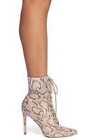Lace It Up Stiletto Booties