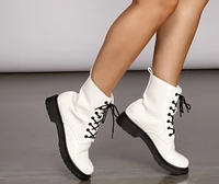 Lead On Combat Boots