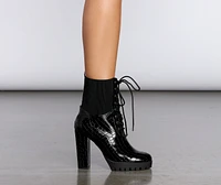 Ready To Rage Croc Lace Up Boots
