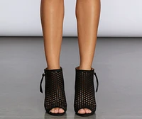 See You Peep Toe Booties