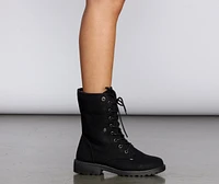 Sherpa Lined Combat Boots