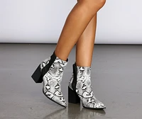 Snake A Look Booties