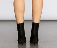Rich State Of Mind Peep Toe Stiletto Booties