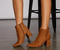 The Everyday Faux Suede Booties