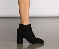 Slay Basic Faux Suede Booties