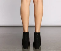 Slay Basic Faux Suede Booties