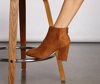 Slay Basic Faux Suede Booties