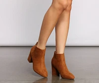 Slay Basic Faux Suede Booties