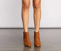 Slay Basic Faux Suede Booties