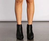 Feeling Basic Faux Leather Booties