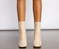 Trendy Chic Square Toe Stiletto Booties