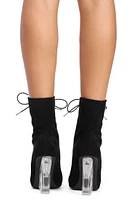 Walk Lace Wedge Booties