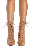 Walk Lace Wedge Booties