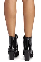 Contrasting Elements Block Heel Booties