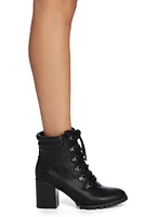 Step My Own Way Lug Booties