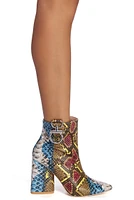 Step Out Snake Booties