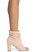 Scrunch Time Open Toe Bootie