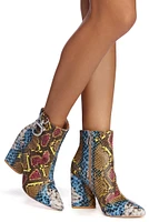 Step Out Snake Booties