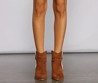 Cute And Cozy Faux Suede Booties