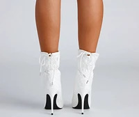 Fashion Puff Quilted Stiletto Booties
