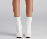 Fashion Square Toe Booties